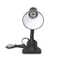 LATSA, skrivbordslampa med klämma, 40W, E27, stål + plast, svart