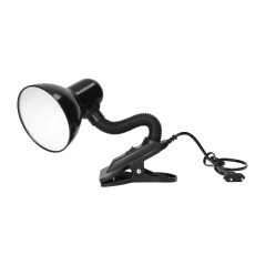 LATSA, skrivbordslampa med klämma, 40W, E27, stål + plast, svart | HandlaSmidigt.se
