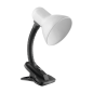 LATSA, skrivbordslampa med klämma, 40W, E27, stål + plast, vit