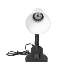 LATSA, skrivbordslampa med klämma, 40W, E27, stål + plast, vit | HandlaSmidigt.se