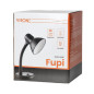 FUPI, skrivbordslampa, 40W, E27, stål + plast, svart
