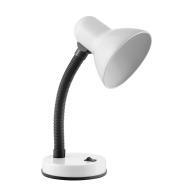 FUPI, lampa biurkowa, 40W, E27, stal + tworzywo, biała
