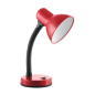 FUPI, skrivbordslampa, 40W, E27, stål + plast, röd