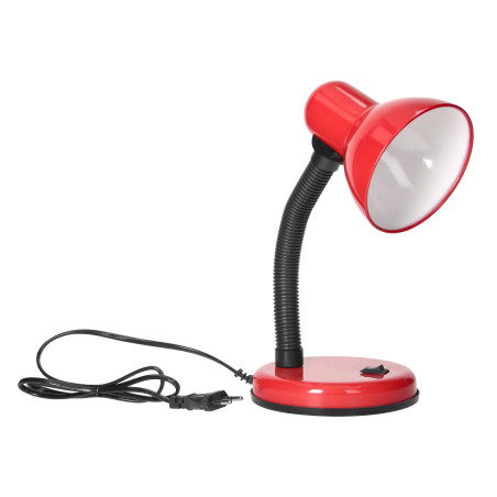 FUPI, skrivbordslampa, 40W, E27, stål + plast, röd