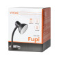 FUPI, skrivbordslampa, 40W, E27, stål + plast, röd