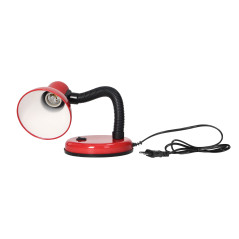 FUPI, skrivbordslampa, 40W, E27, stål + plast, röd | HandlaSmidigt.se