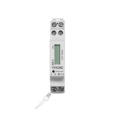 Enfasig elförbrukningsmätare, 40A, impulsutgång, 1 modul, DIN TH-35mm. | HandlaSmidigt.se