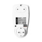 Tvåtakts elmätare, energikalkylator med LCD-skärm, 2 separata tariffer, inbyggt batteri, Schuko-version