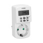 Elektronisk tidsprogrammerare, MINI, 1800W, 8A, 10 program, Schuko-version