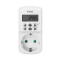 Elektronisk tidsprogrammerare, MINI, 1800W, 8A, 10 program, Schuko-version
