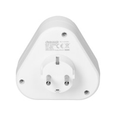 Triangelkontakt 3x2P+Z (Schuko), vit | HandlaSmidigt.se