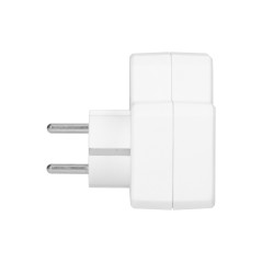 Grenuttag 1x2P+Z (Schuko), 2x2P/II med strömbrytare, vit | HandlaSmidigt.se