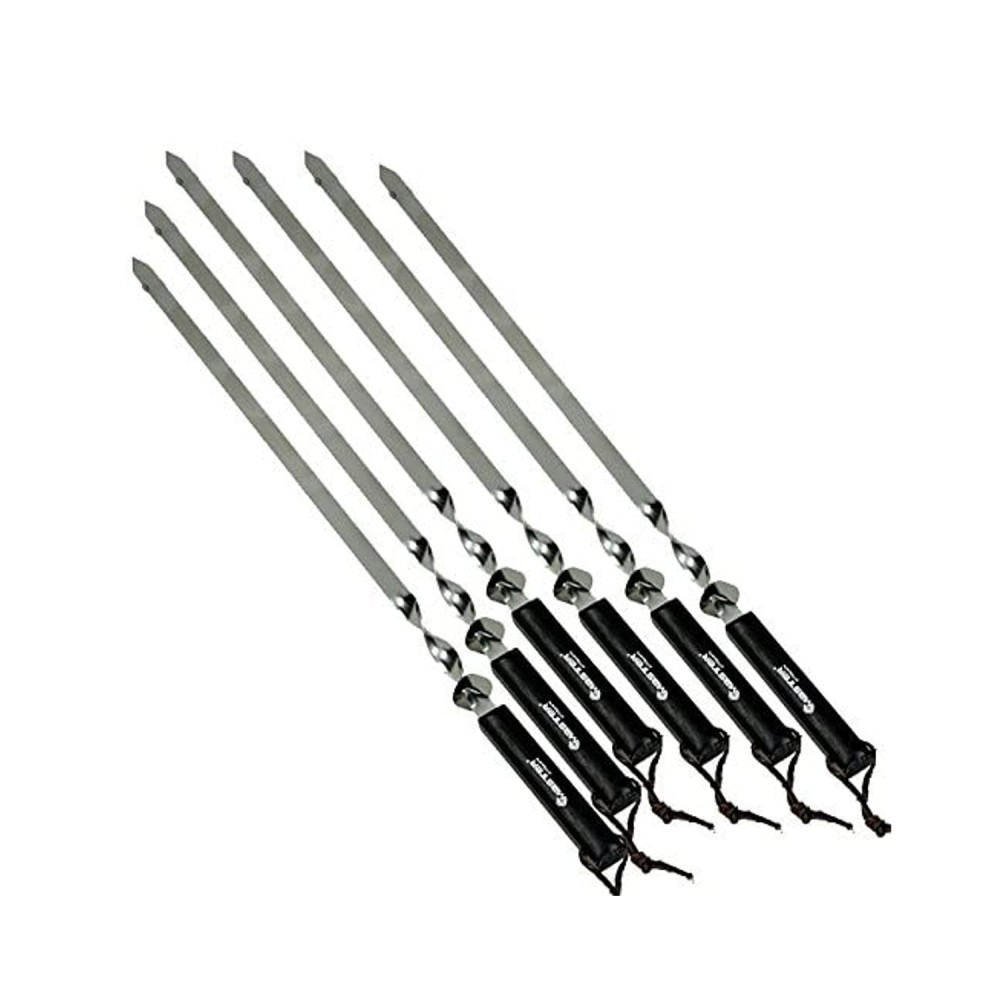 Ett set med 6 grillspett, 60 cm långa, Master Grill MG133. Ett set med 6 grillspett, 60 cm långa, Master Grill MG133.