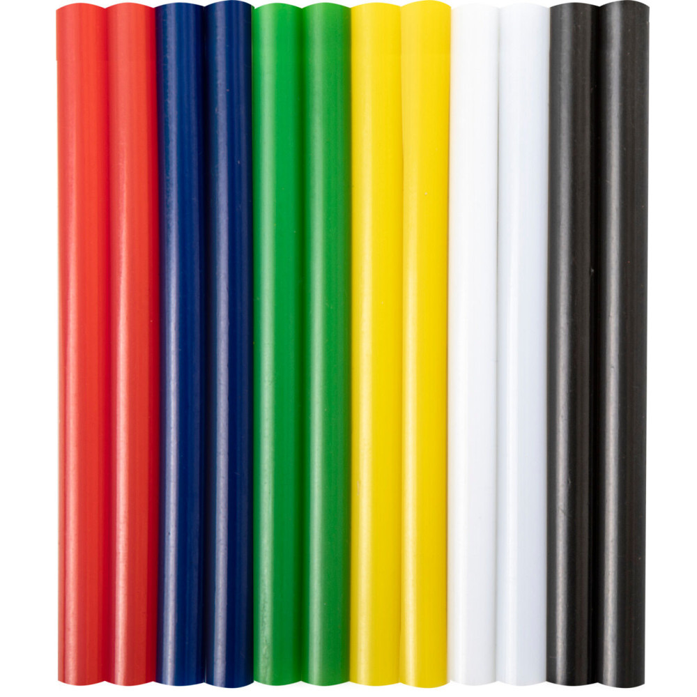 Lim i färgpinnar, 11mm, 12 st * 200mm, kort, Proline Lim i färgpinnar, 11mm, 12 st * 200mm, kort, Proline