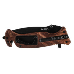 Fällbar överlevnadskniv 22 cm, 6 i 1