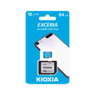 Minneskort microSD 64 GB UHS-I U1 från Kioxia med adapter