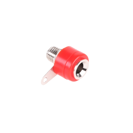 Banankontakt monteringsplast röd Cabletech