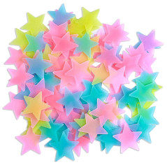 AG683A Fluorescerande stjärnor 100 st mix