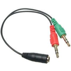 AK268A Adapterkabel mini-jack hörlurar
