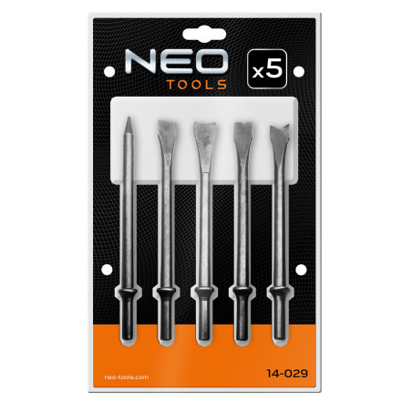 Mejslar för pneumatisk hammare 5 st.