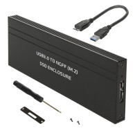 Chassi för Maclean-hårddisk, SSD M.2, NGFF, USB 3.0, storlekar 2230/2240/2260/2280, aluminiumchassi, MCE582