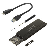 Chassi för Maclean-hårddisk, SSD M.2, NGFF, USB 3.0, storlekar 2230/2240/2260/2280, aluminiumchassi, MCE582