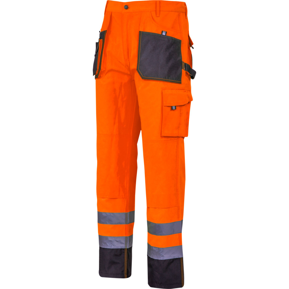 Svarta-orange varningsbyxor, 'l', ce, Lahti