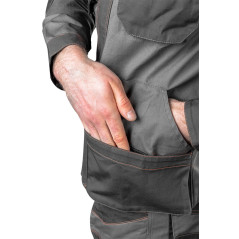 Arbetsblus 2 i 1, 100% bomull, storlek S