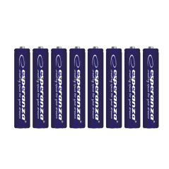 EZB104 Esperanza alkaliska batterier aaa 8-pack blister | HandlaSmidigt.se