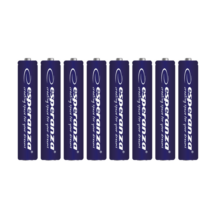 EZB104 Esperanza alkaliska batterier aaa 8-pack blister