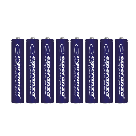 EZB104 Esperanza alkaliska batterier aaa 8-pack blister | HandlaSmidigt.se