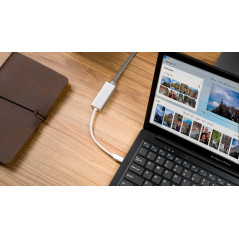 Adapterkort USB typ C - RJ45 LAN gigabit 10/100/1000 Mb Kruger&Matz