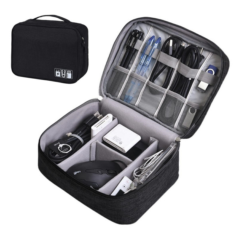 TR12B Kabelväska fodral svart