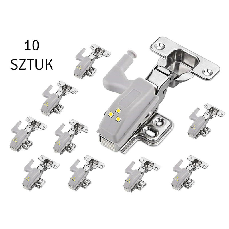 ZD23F LED-lampa på skåpsgångjärn 10 stycken.