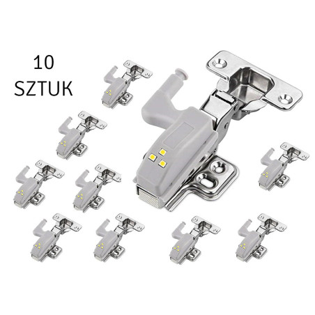 ZD23F LED-lampa på skåpsgångjärn 10 stycken.