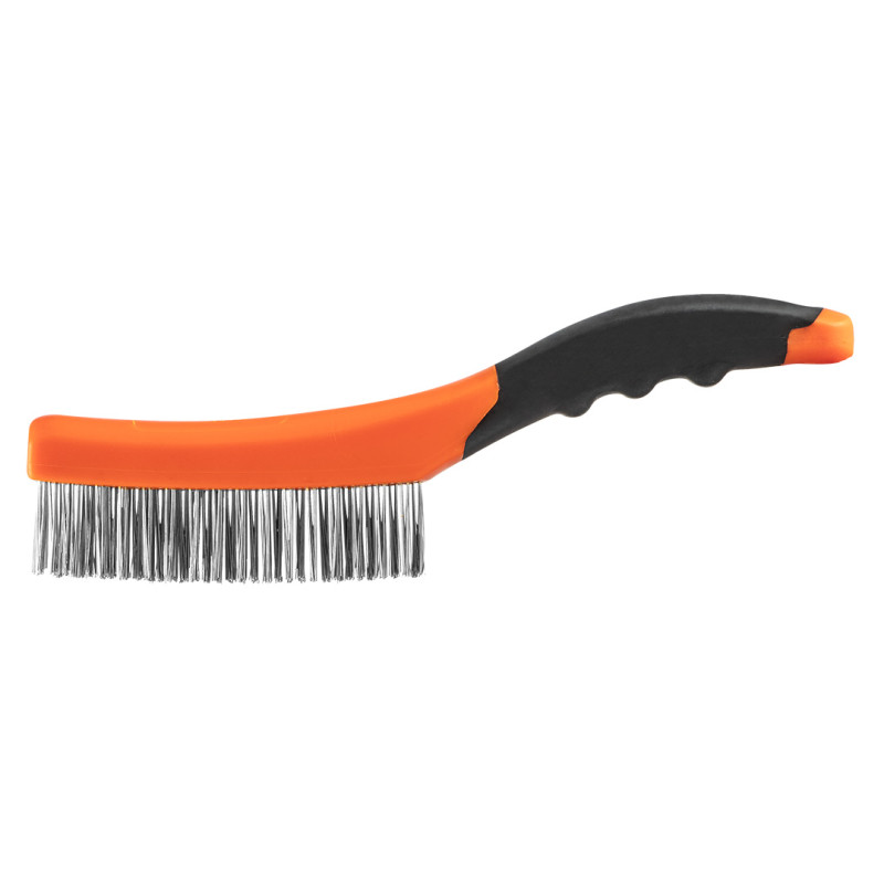 Stålborste, rostfritt stål, 4x16 rader