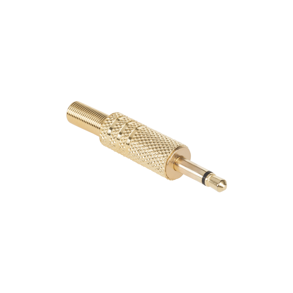 Kontakt Jack 3,5 mm mono guld Kontakt Jack 3,5 mm mono guld