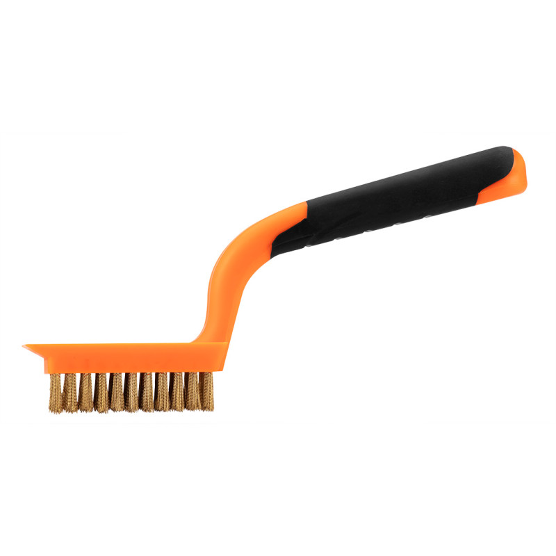 Stålborste, mässingstråd, 5x11 rader