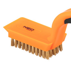 Stålborste, mässingstråd, 5x11 rader