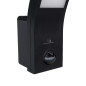 LED-lampa med rörelsesensor från Maclean, PIR-sensor, svart färg, 10W, IP54, 750lm, neutral vit färgtemperatur (4000K) MCE244 B.