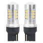 LED-lampor canbus 3030 24smd t20 wy21w orange amber 12v 24v amio-02393