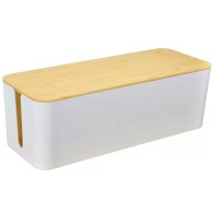 AG381E Organizer na kable listwy biały