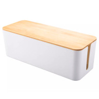 AG381E Organizer na kable listwy biały