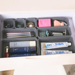 AG641B Modulär organisatör 8st grå