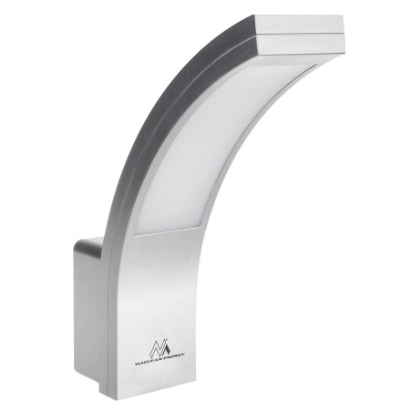 LED fasadbelysning Maclean, 800lm, IP54, 10W, naturligt vitt ljus (4000K), silverfärgad, MCE343 S | HandlaSmidigt.se