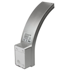 LED fasadbelysning Maclean, 800lm, IP54, 10W, naturligt vitt ljus (4000K), silverfärgad, MCE343 S | HandlaSmidigt.se
