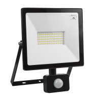 LED-strålkastare med rörelsesensor från Maclean, slim 50W, 4000lm, kallvit färgtemperatur (6000K), IP44, MCE650 CW PIR