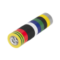 Ett paket med REBEL självhäftande isoleringstejp (10 stycken - 0,13 mm x 19 mm x 10 yard) i olika färger.