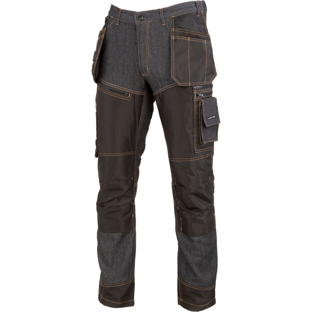 Svarta jeansbyxor med förstärkningar, '3xl', ce, lahti Svarta jeansbyxor med förstärkningar, '3xl', ce, lahti