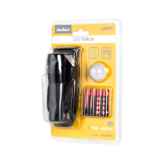 Handhållen ficklampa 5W Rebel (zoom) i fodral